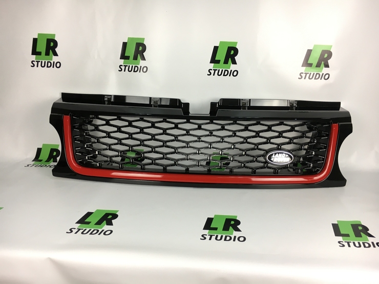 Решетка Range Rover Sport 2010-2012 с красной полосой